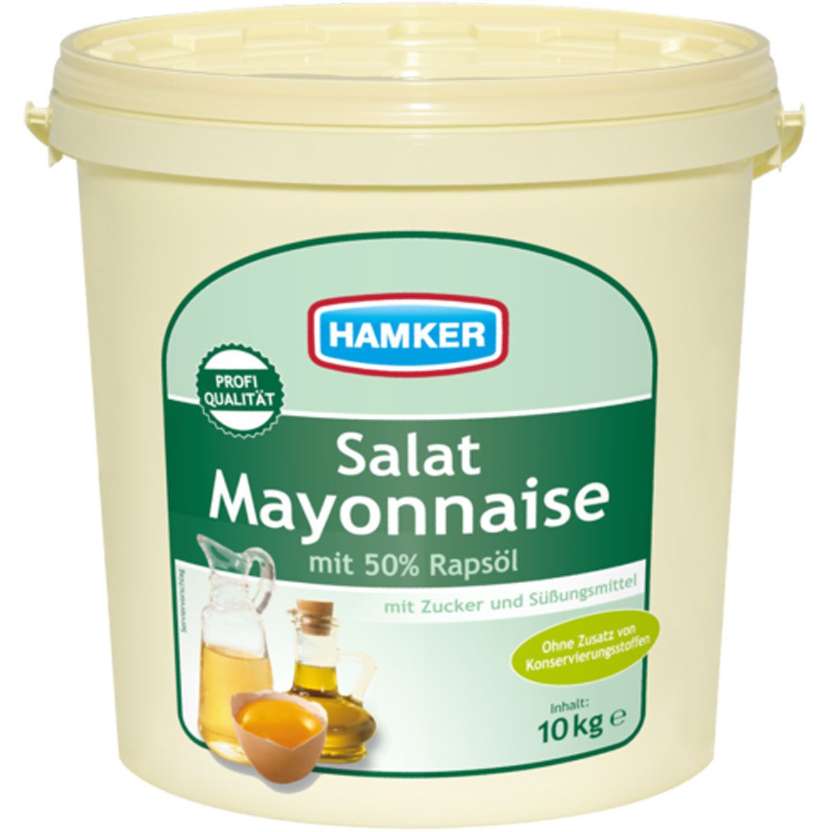 HAMKER Saucen, Hamker Salat Mayonnaise mit 50 Prozent Rapsöl mit Dill Kräuter 10000g