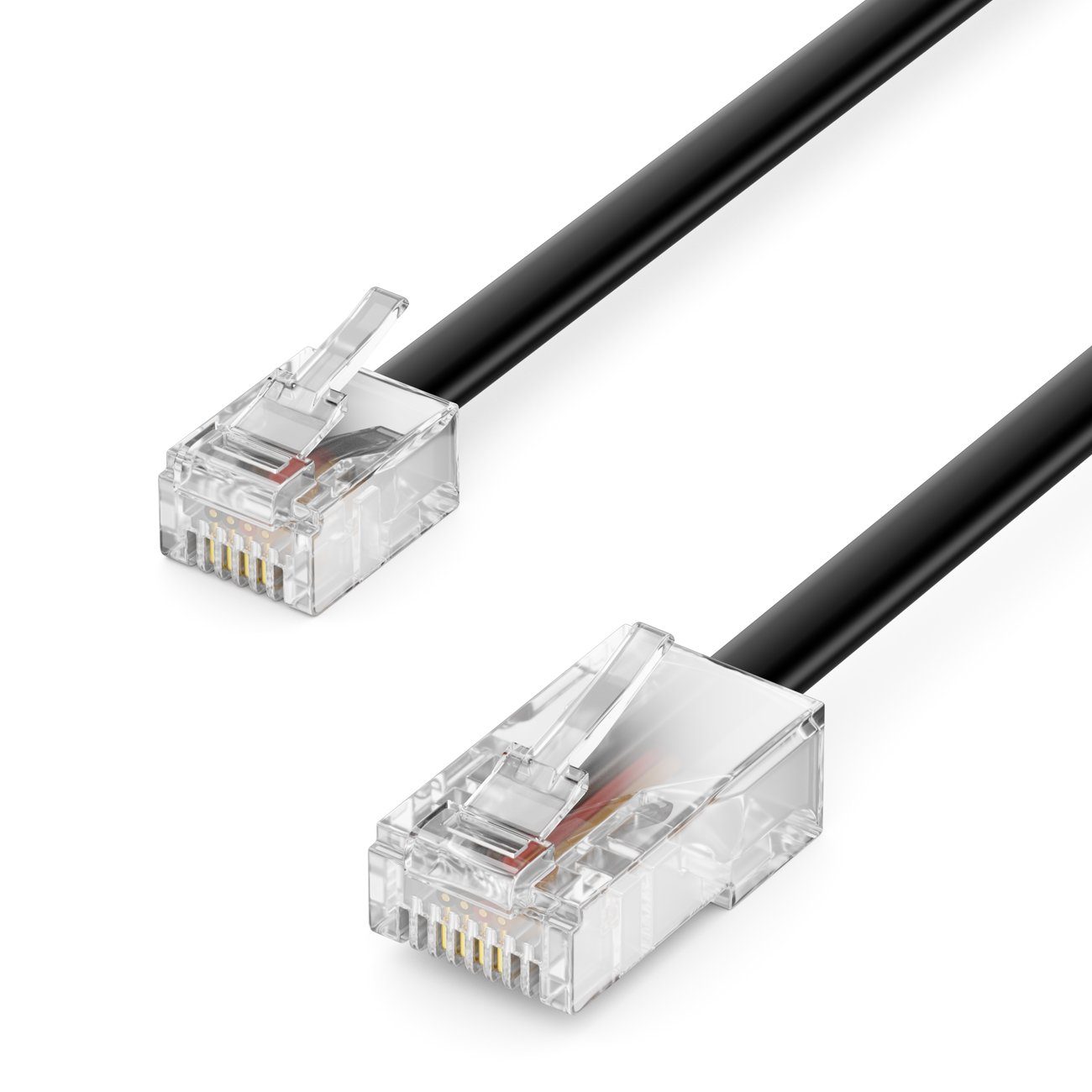 deleyCON 3,0m Telefonkabel RJ11 auf RJ45 Modularkabel DSL VDSL LAN-Kabel