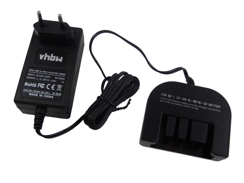 vhbw passend für Black & Decker SX7500, XD1200, SXR14, XD1200K, SX6000, Werkzeug-Akku-Ladetechnik