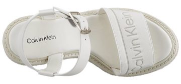 Calvin Klein WIRA 5C *I Sandalette mit Bast bezogenem Keilabsatz