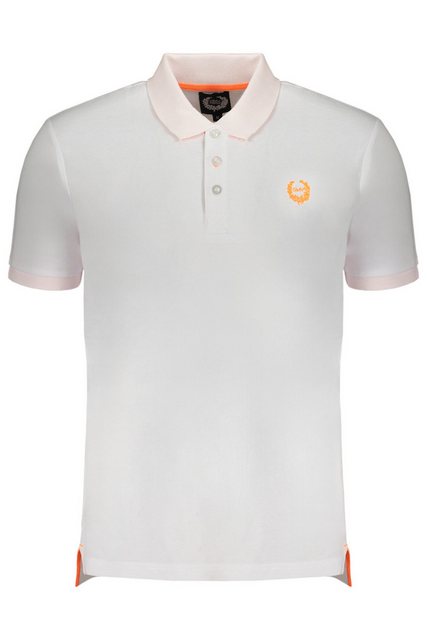 GIAN MARCO VENTURI Poloshirt Weißes Herren-Poloshirt mit Stickerei und Logo günstig online kaufen