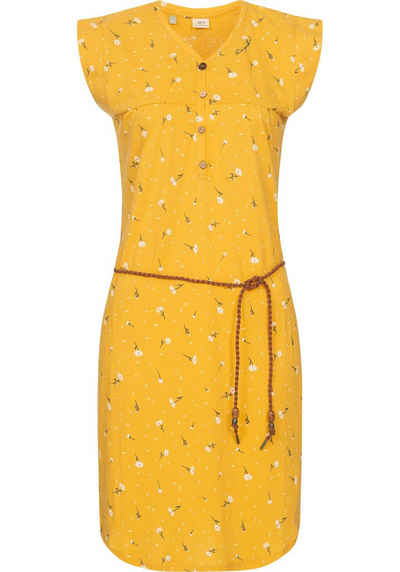 Ragwear Sommerkleid Zofka Dress Organic leichtes Jersey Kleid mit sommerlichem Print