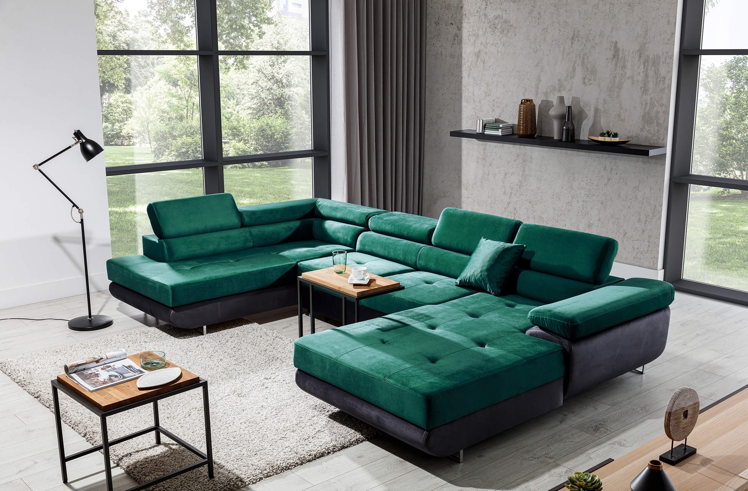 MF Design Wohnlandschaft Rodri, mit Bettfunktion