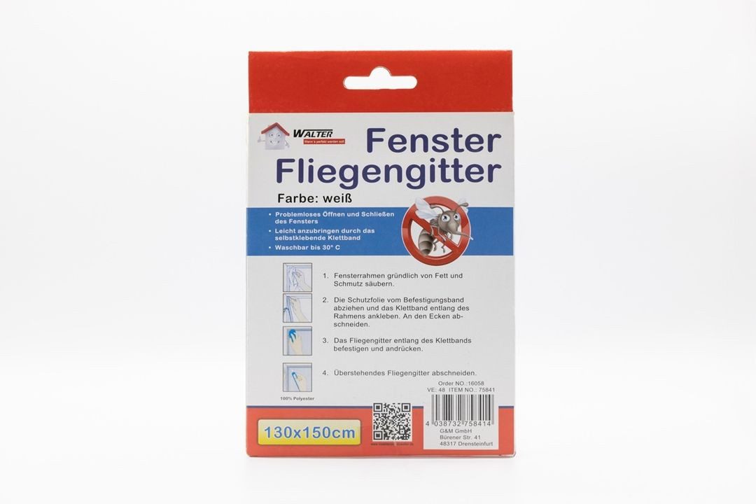 laro Fliegengitter-Gewebe Fenster Fliegengitter weiß 4/8/16/24/48/72/96 Stk Insektenschutz, (4-St)