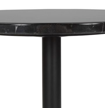 KADIMA DESIGN Bartisch ANKAMMA niedriger Tisch Glas Schwarz (black) 45 x