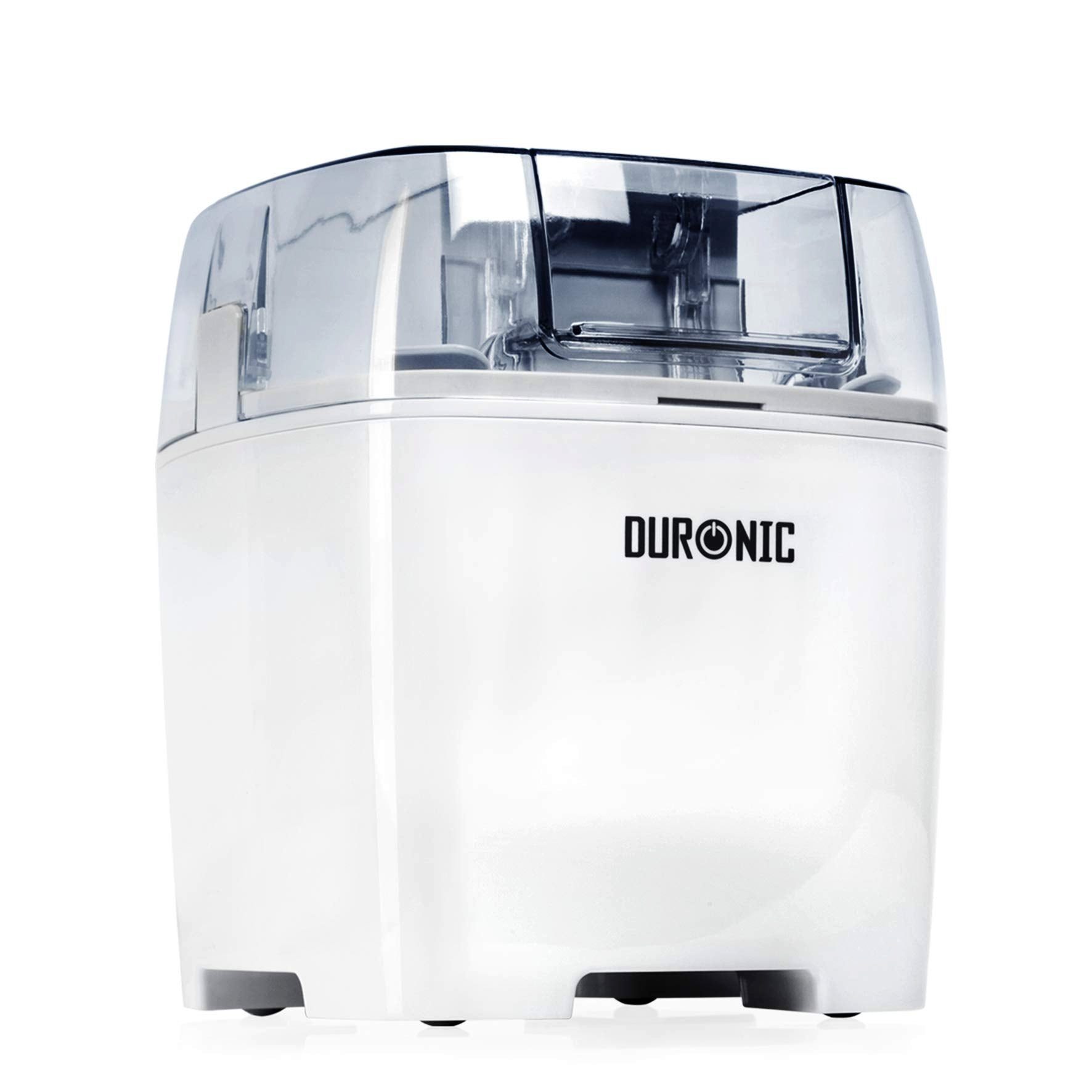 Duronic Eismaschine, IM540 Eismaschine, Gefrierbehälter mit 1,5 Fassungsvermögen L