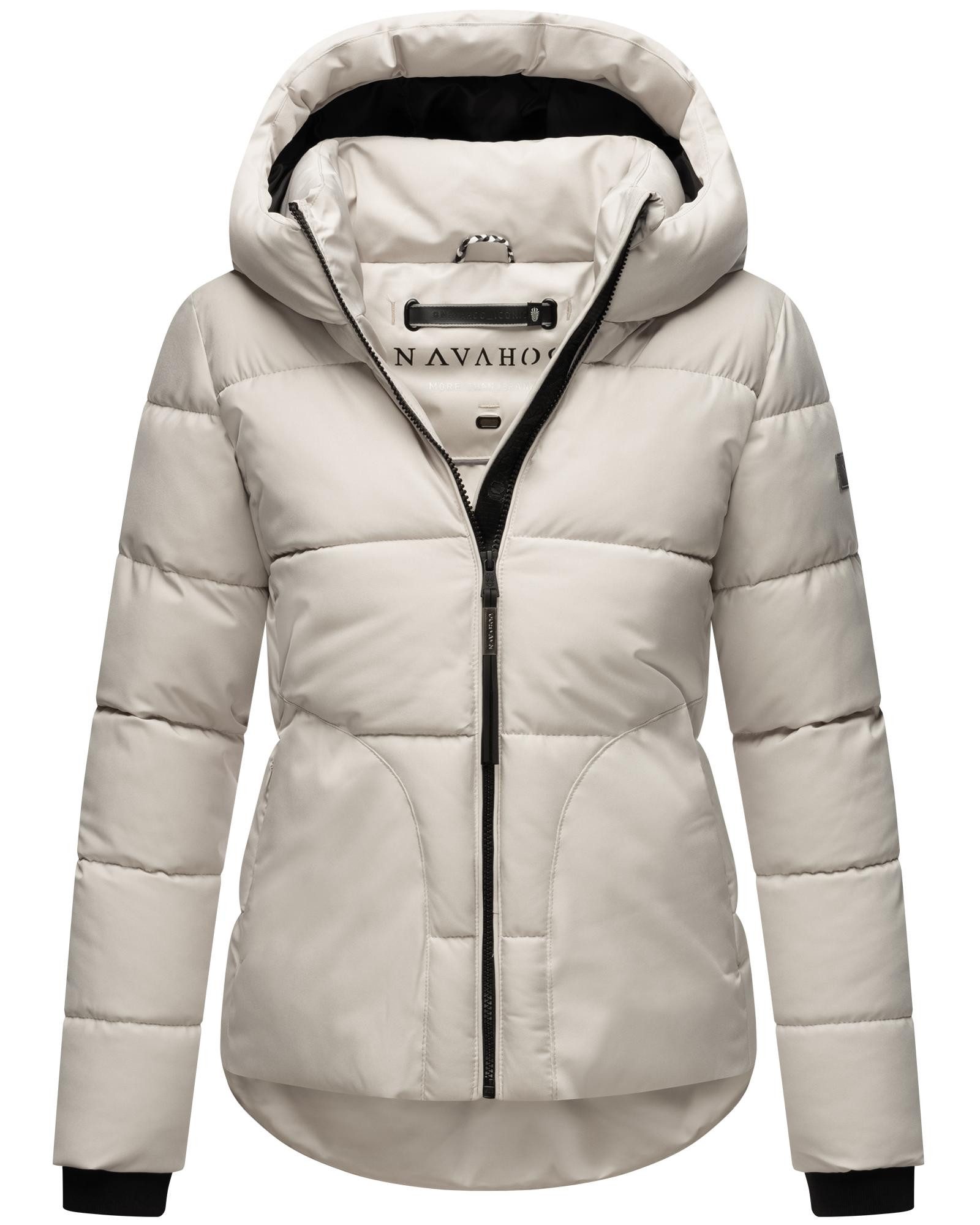 Navahoo Steppjacke "Lachperle XIV" mit Kapuze Kurze gesteppte Damen Winterj günstig online kaufen