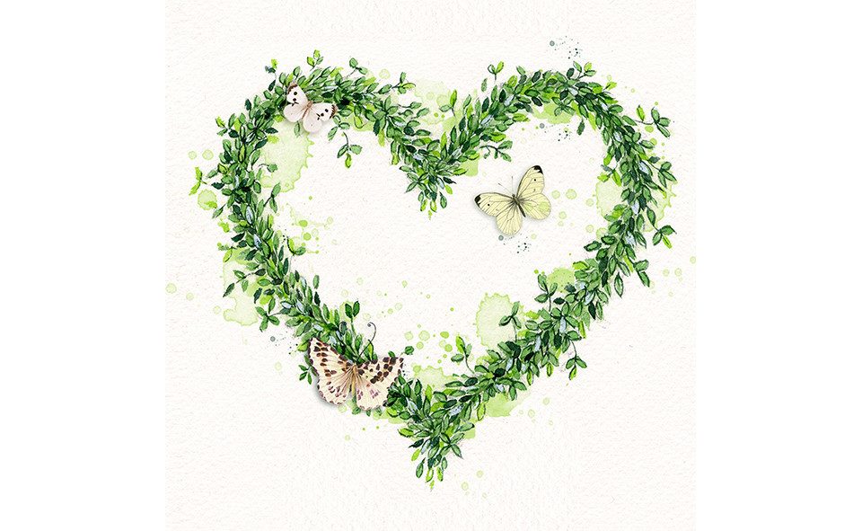 Braun+Company Atelier Papierserviette Braun & Company Servietten Green Dream 33 x 33 cm