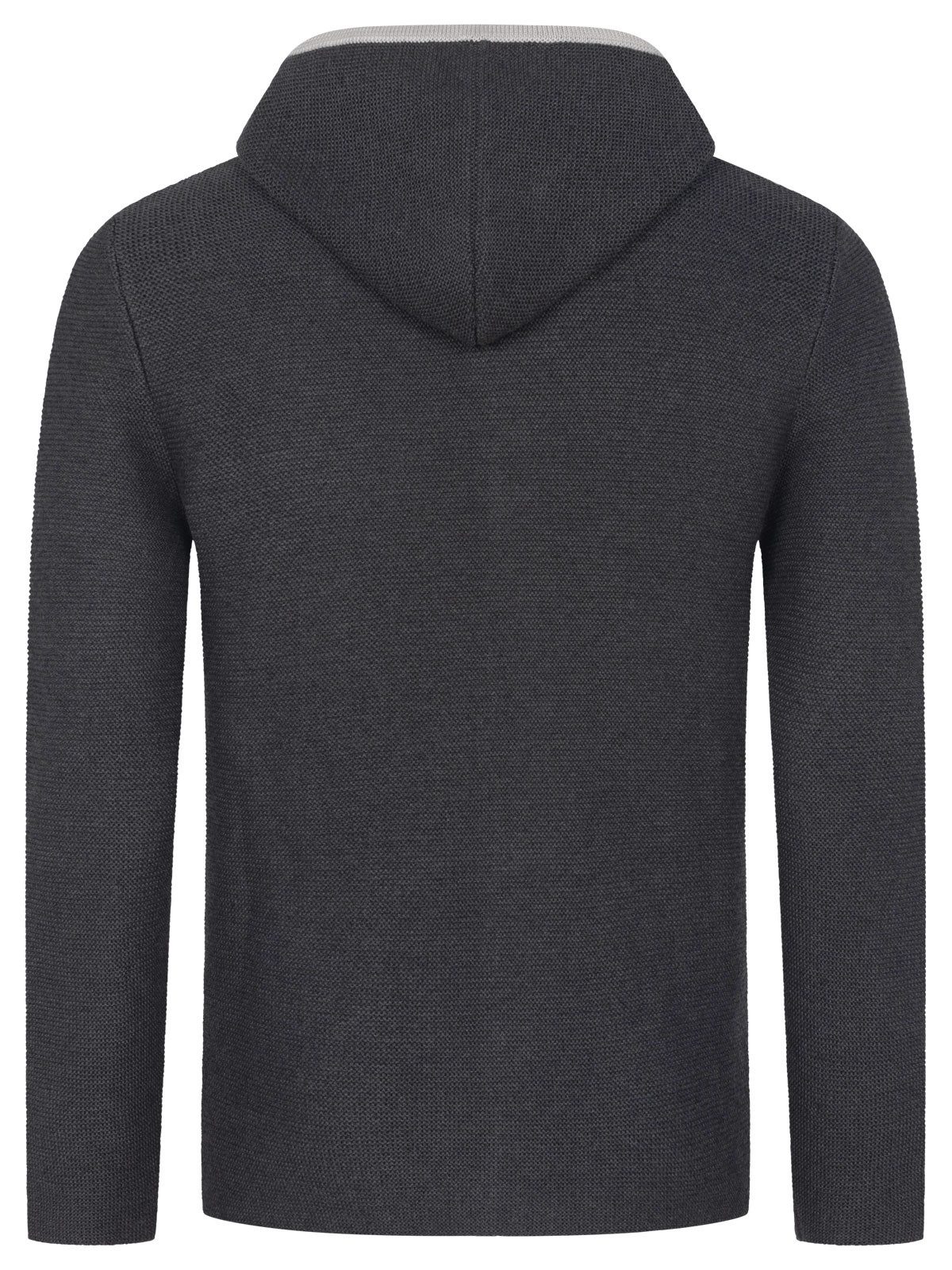 Steigenhöfer Manufaktur Trachtenstrickjacke Herren mit Kapuze - Cardigan - Strickjacke zum Oktoberfest Outfit Hornoptik Knöpfe - bequemer Tragekomfort - Traditionelle Trachtenweste