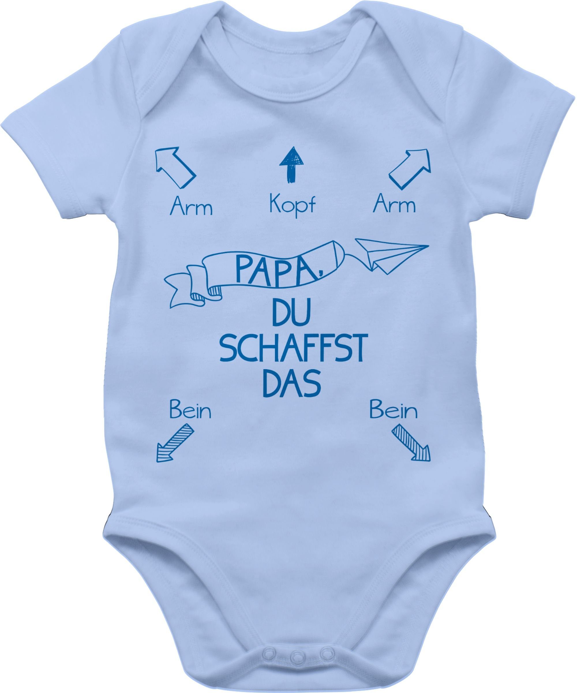 Shirtracer Shirtbody Papa, du schaffst das! Junge Strampler Baby Mädchen & Junge