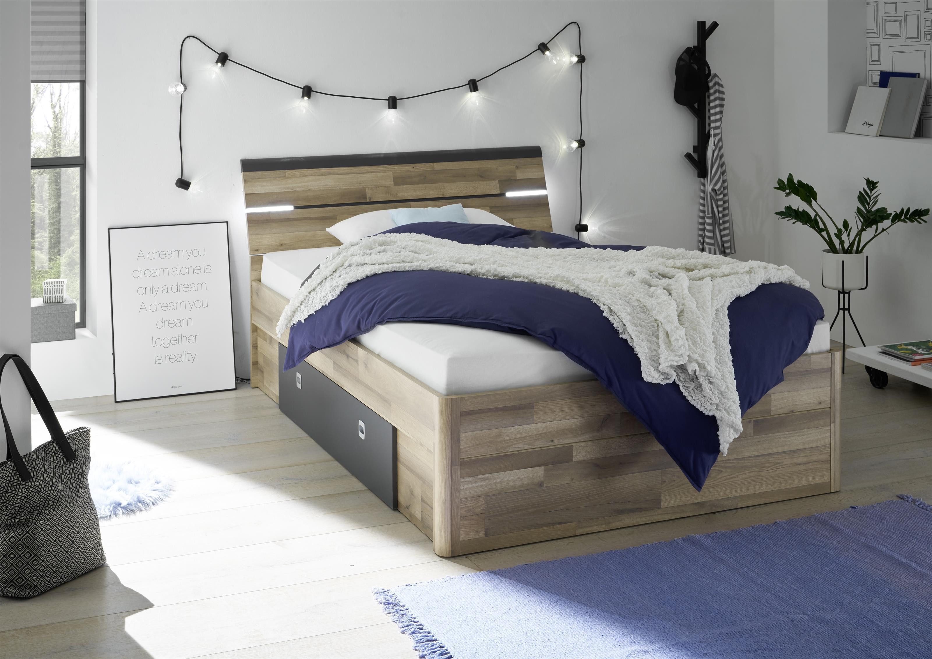 Pol-Power Bett 145 x 97 x 205 cm (B/H/T)