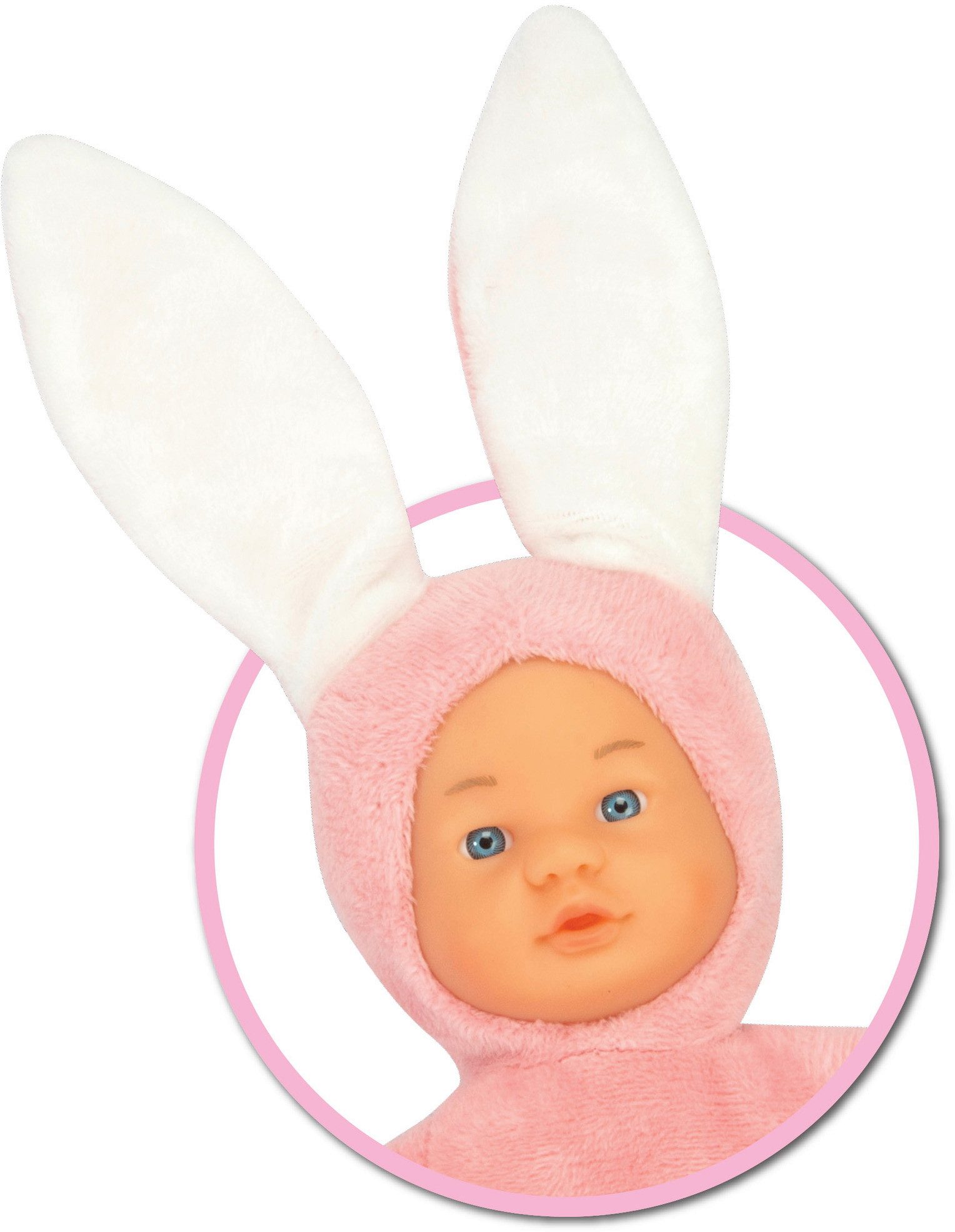 Anziehpuppe Puppe Laura Funny Bunny Hasenoutfit aufstellbare Ohren 105010514
