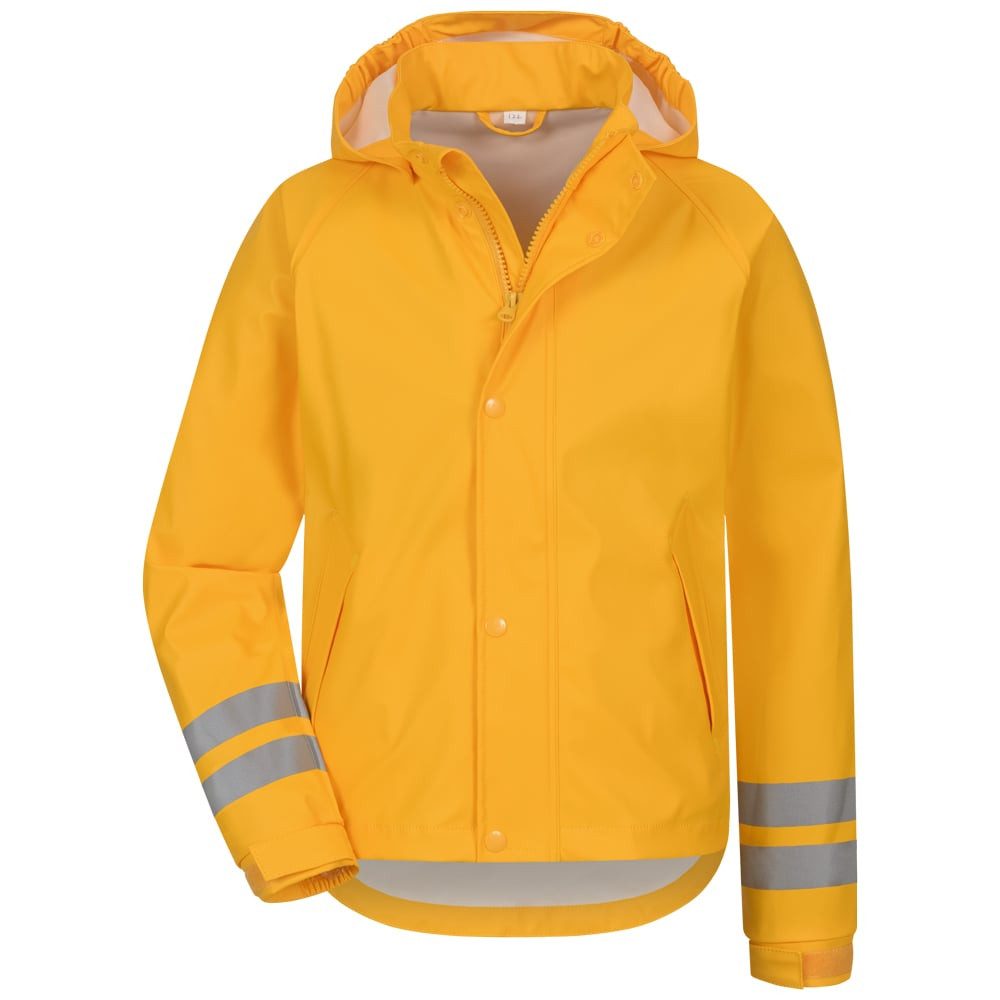 Craftland Regenjacke Kinder Jacke Regenbekleidung wind und wasserdicht geschweißte Reflexstreifen, dadurch keine zusätzlichen Nähte