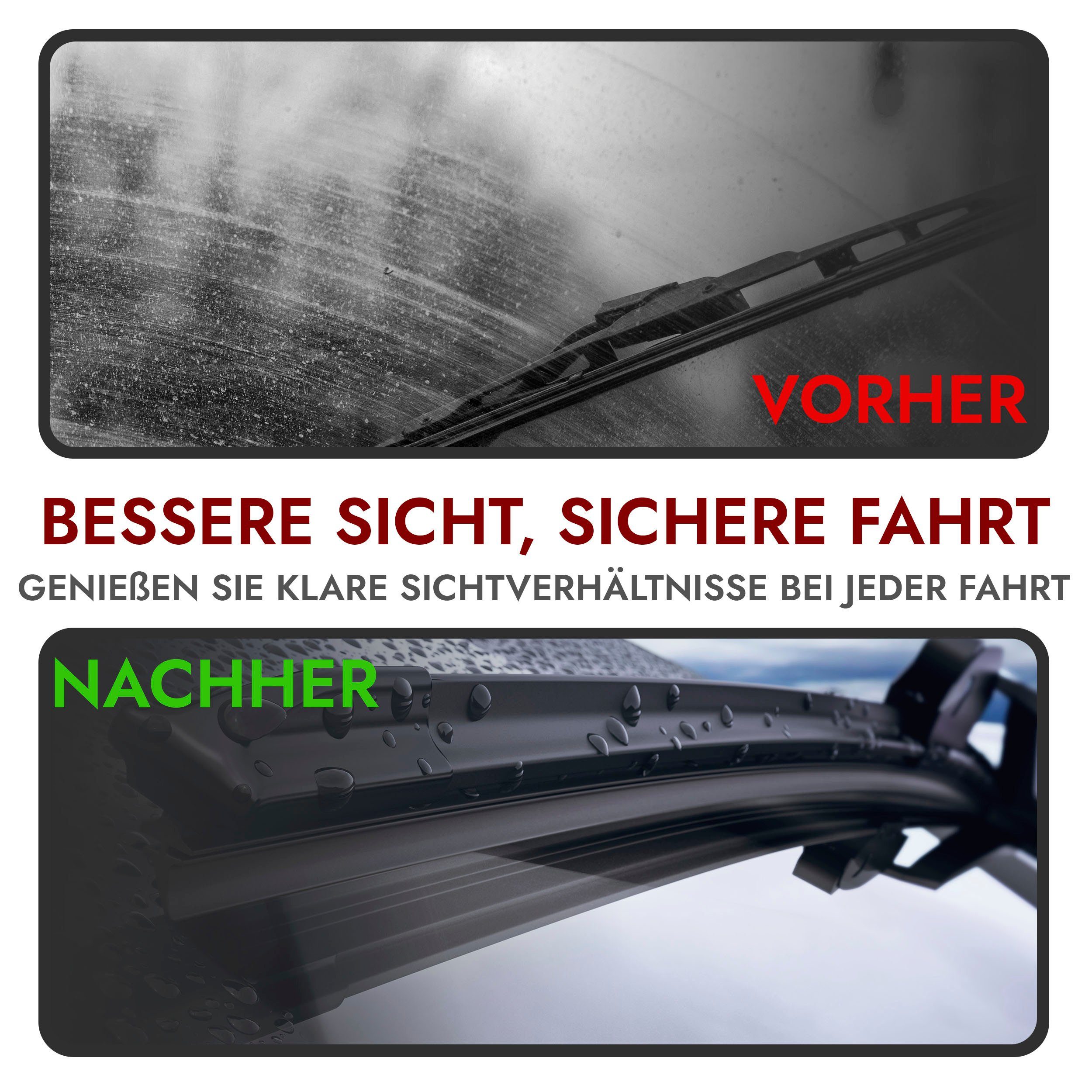 MICHELIN Scheibenwischer Set ECO100, VW Golf 5, Golf 6, Passat, 600/475mm