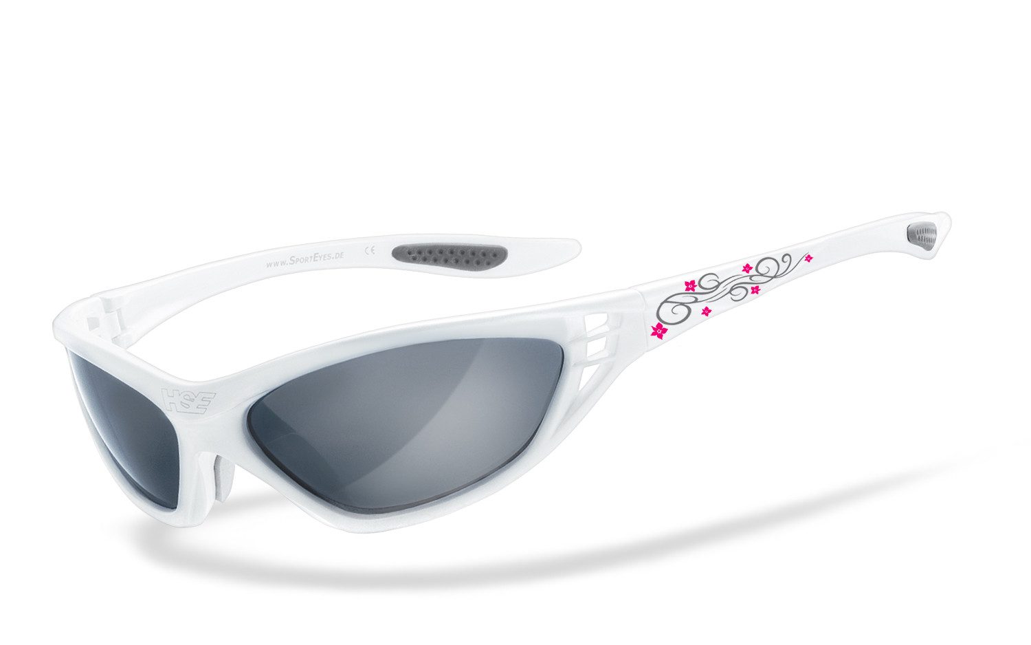 HSE - SportEyes Sportbrille SPEED MASTER 2.1 - tribal flowers, Steinschlagbeständig durch Kunststoff-Sicherheitsglas