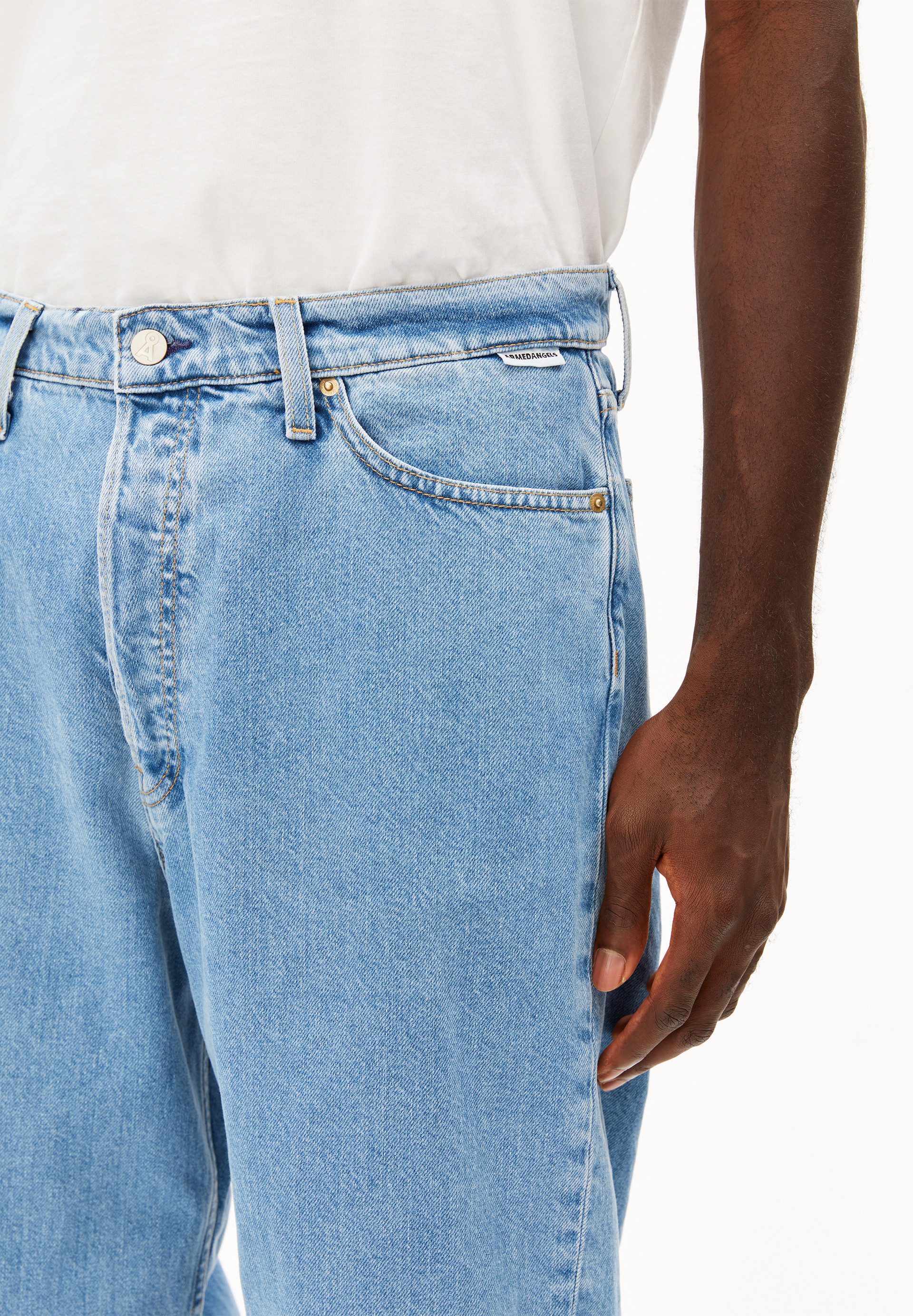 Armedangels Bootcut-Jeans JAAMEO Baggy Jeans recycelte Baumwolle (Non-Stretch, Baggy Fit) Mid waist