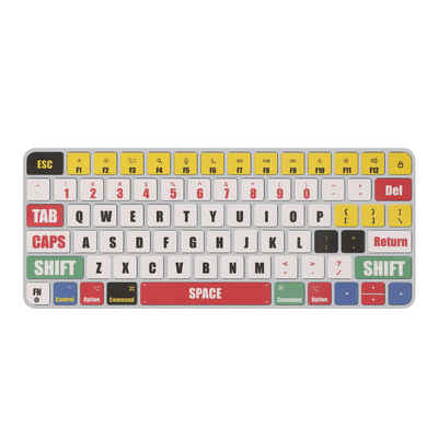 kwmobile Aufbewahrungstasche Apple Magic Keyboard Sticker (1-tlg), Keyboard Sticker - Farb-Aufkleber für Amerikanische QWERTY Tastatur