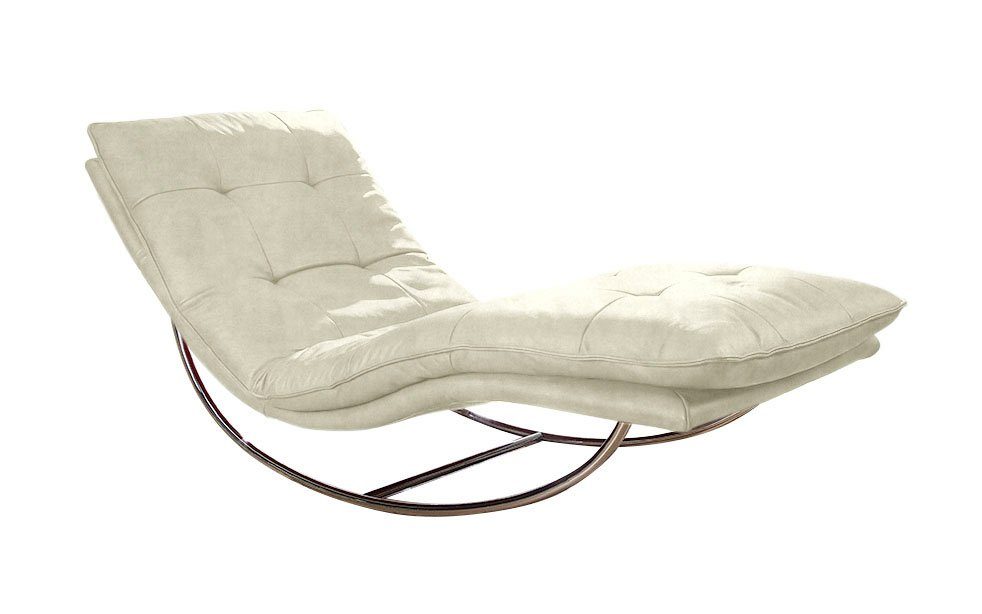W.SCHILLIG Relaxliege daily dreams, in Waffelkissen-Optik, Schaukelgestell Chrom glänzend, in 2 Breiten