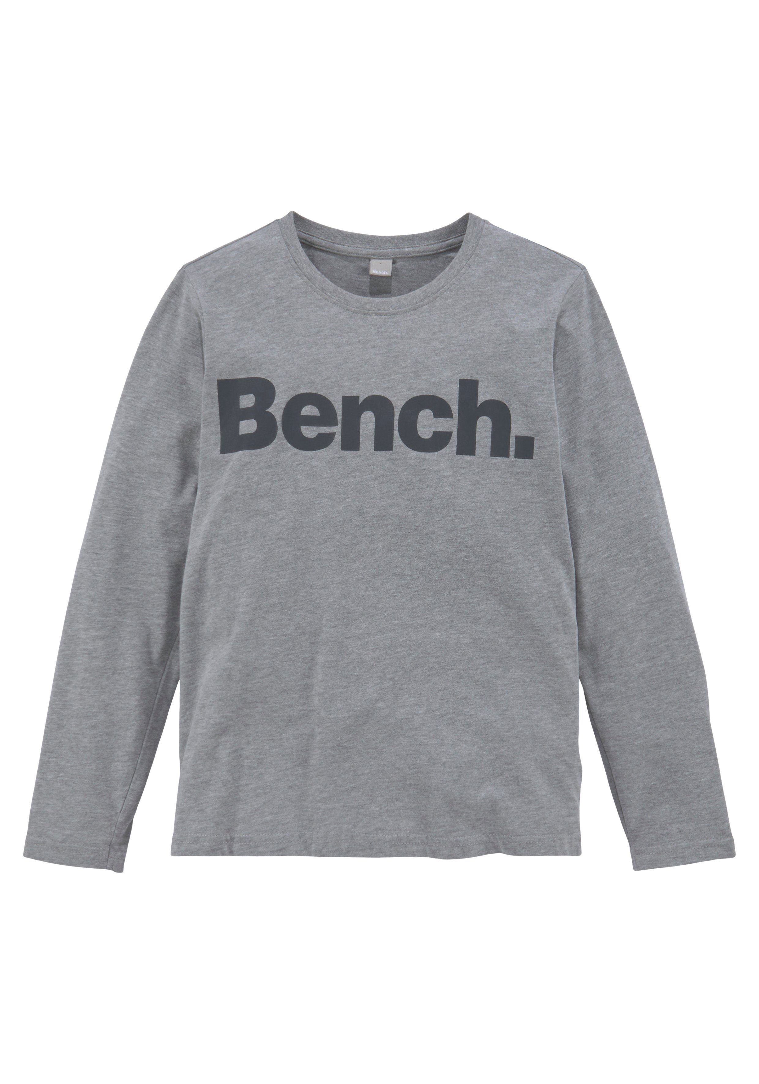 Bench. Langarmshirt Logo-Druck Basic mit