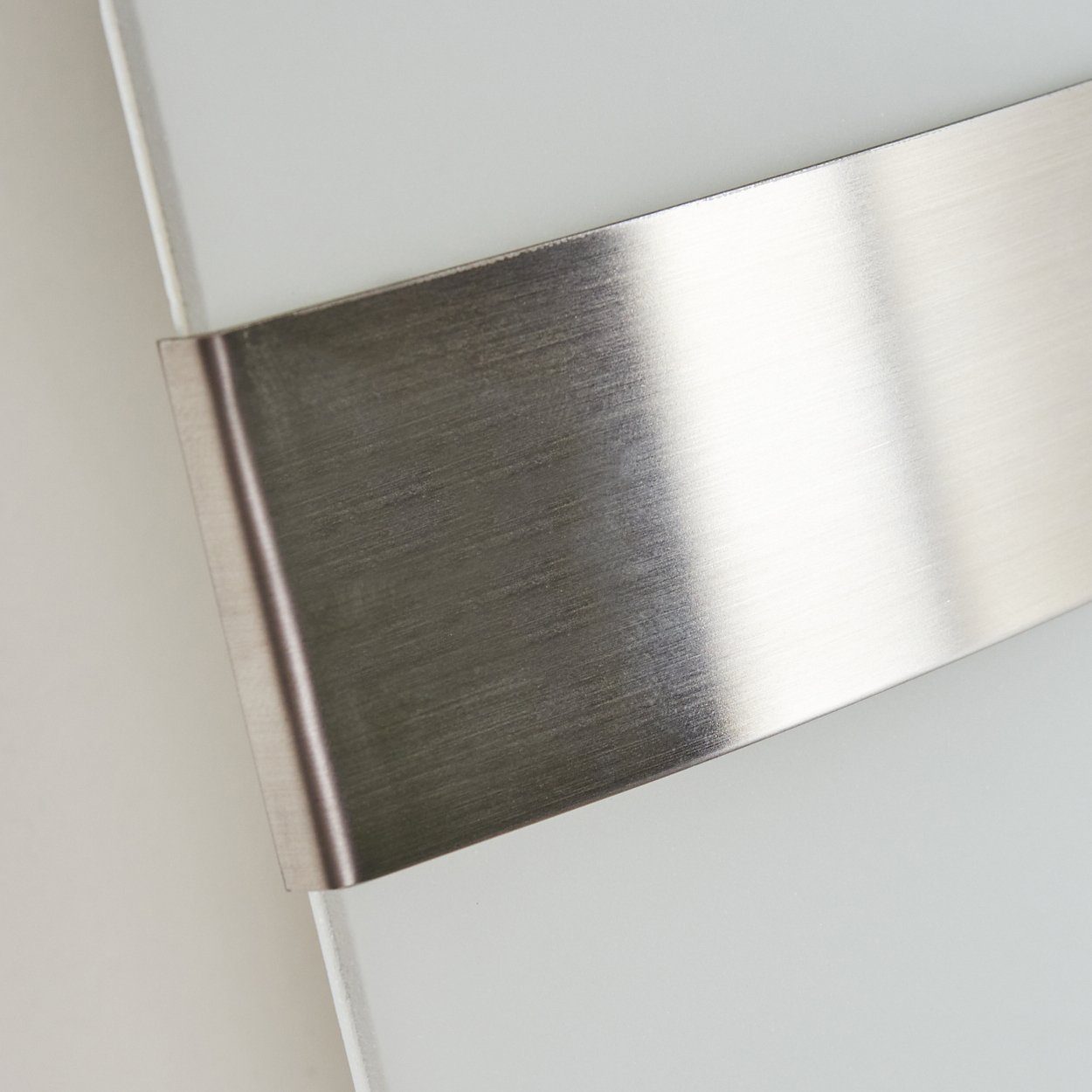 hofstein Wandleuchte »Cusighe« Wandlampe aus Glas/Metall in Stahl gebürstet, ohne Leuchtmittel, 2800 Kelvin, Wandspot m. Up&Down-Effekt, 1xE27, m. Lichteffekt – Bild 3 von 5