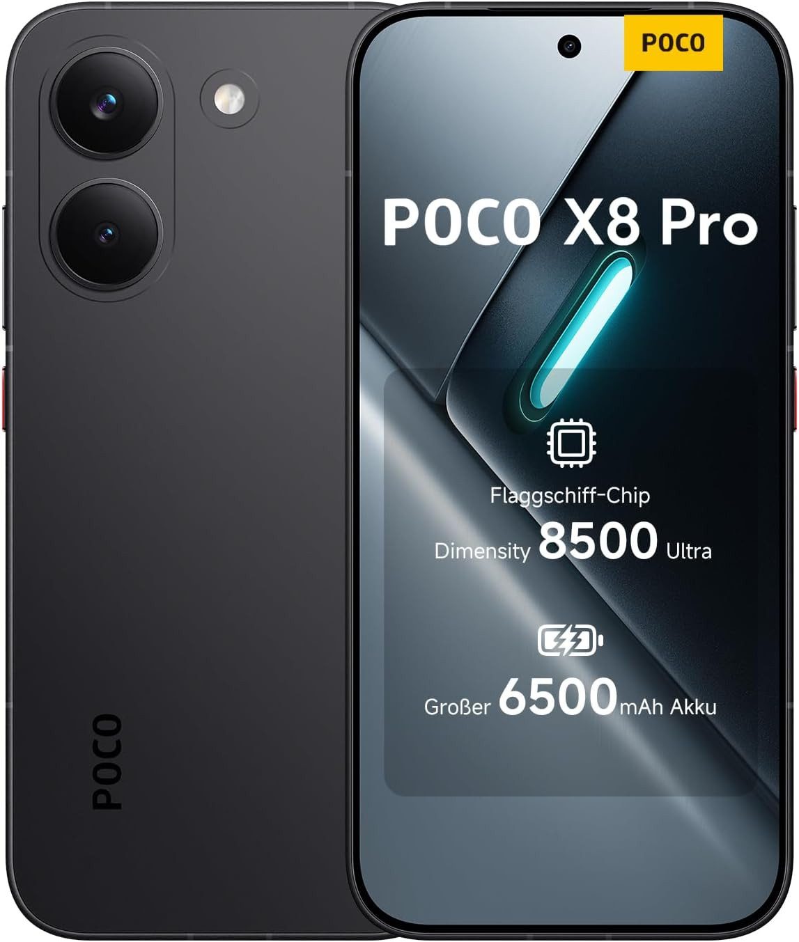 POCO POCO X8 pro 8GB+256GB Smartphone (16,7 cm, 256 GB Speicherplatz, 50 MP Kamera, 6,59 Zoll 120 Hz AMOLED Display)