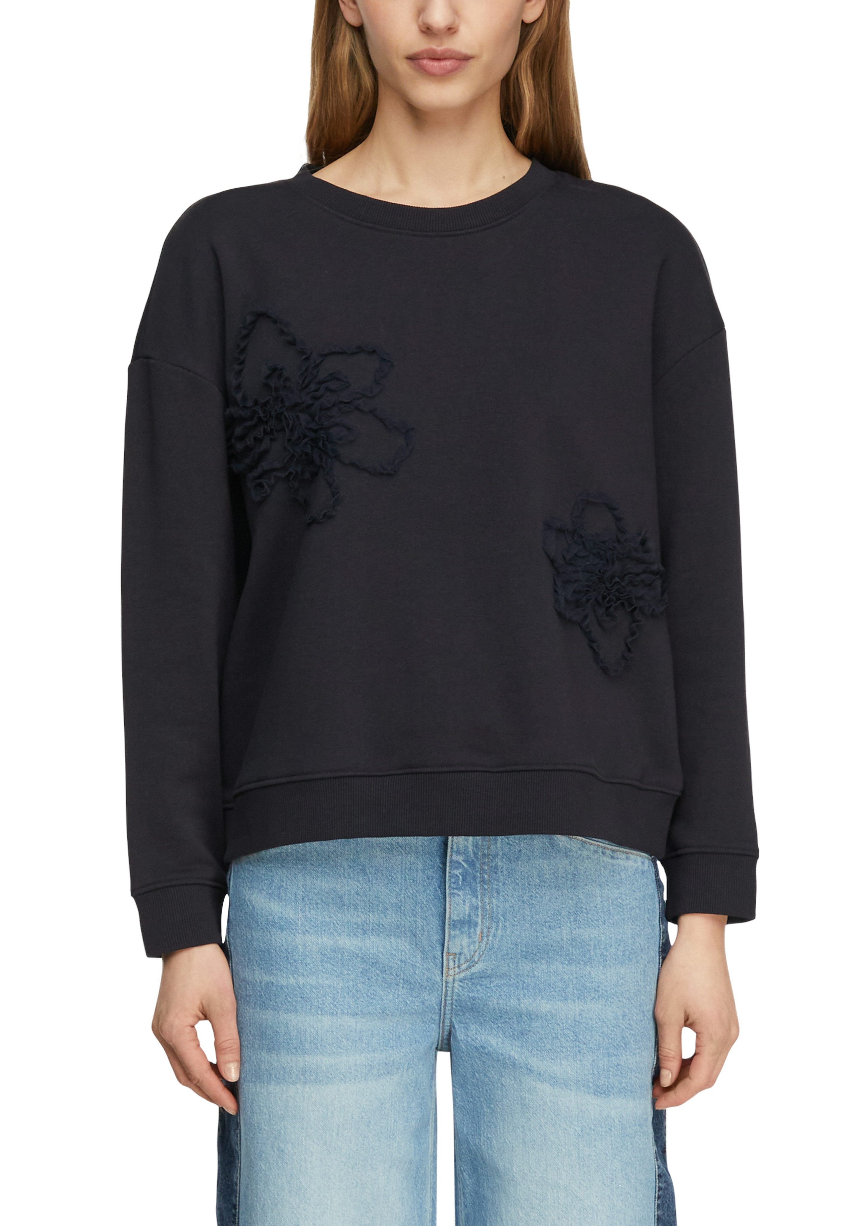 comma Sweatshirt mit Stickerei