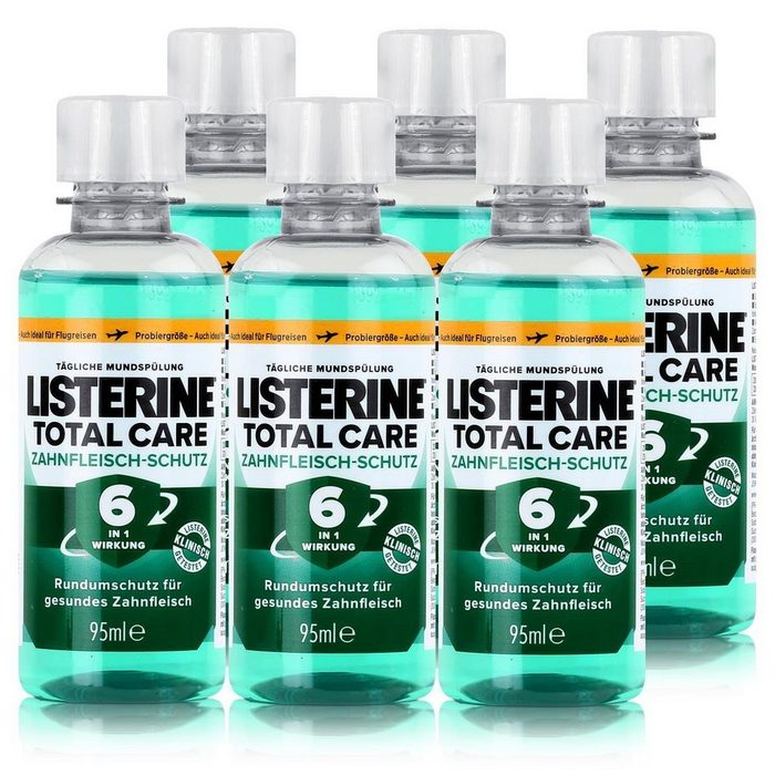 Listerine Mundspülung Listerine Total Care Zahnfleisch-Schutz 95ml Mundspülung (6er Pack)