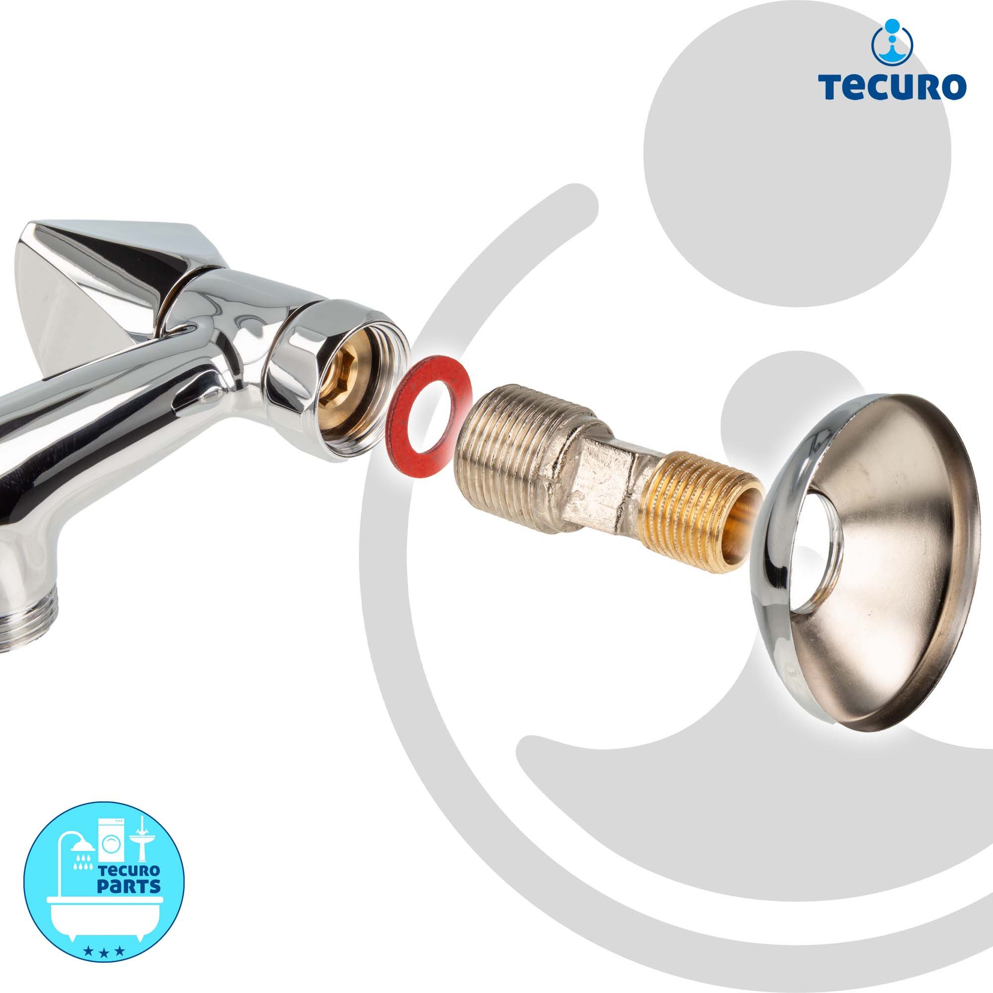 tecuro Küchenarmatur classic line - mit schwenkbarem S-Auslauf 200 mm – Bild 5 von 5