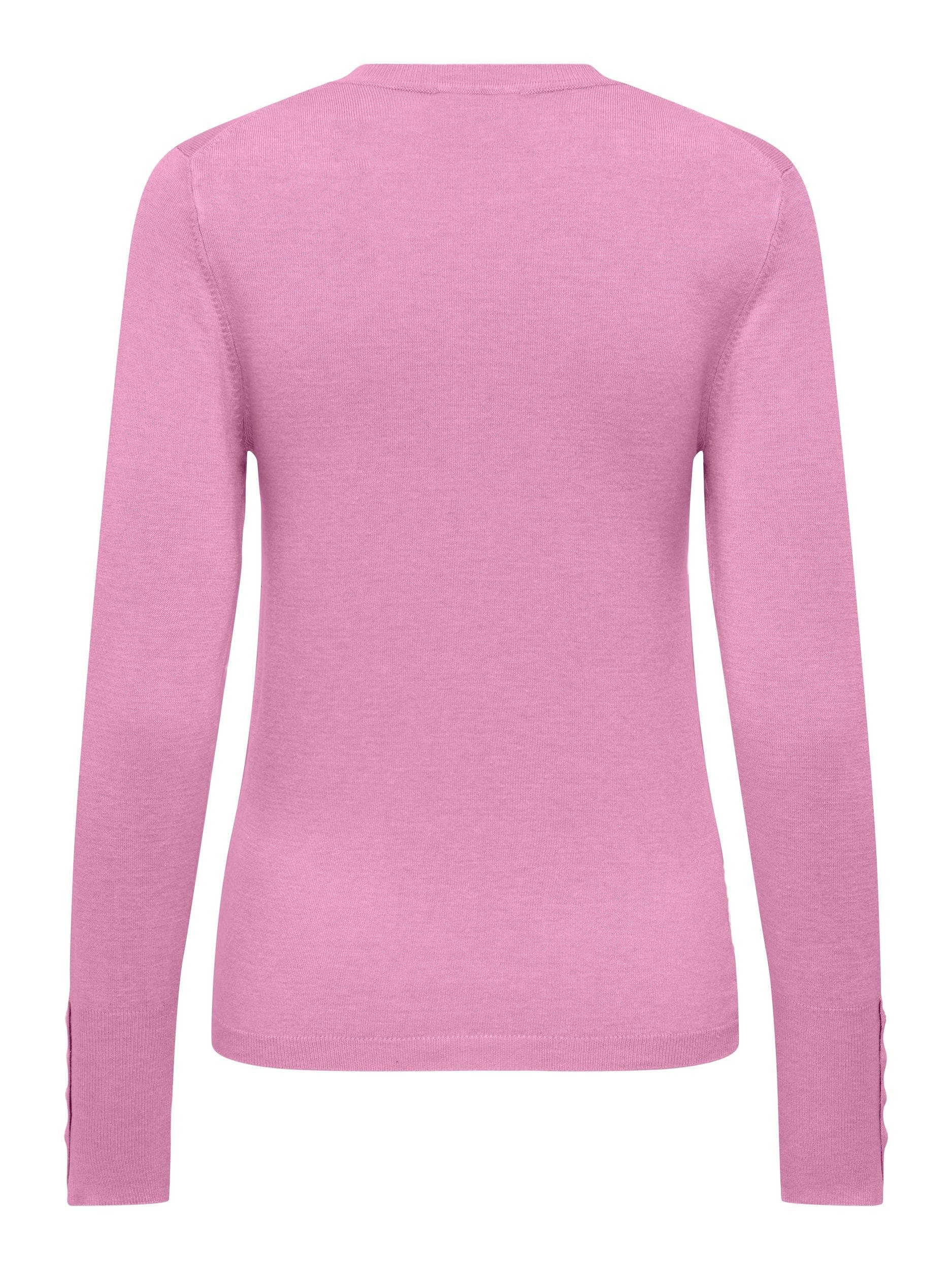 ONLY Rundhalspullover ONLJULIE LIFE LS BUTTON günstig online kaufen