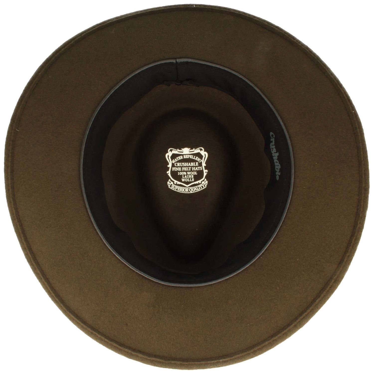 Breiter Filzhut rollbar aus Wollfilz