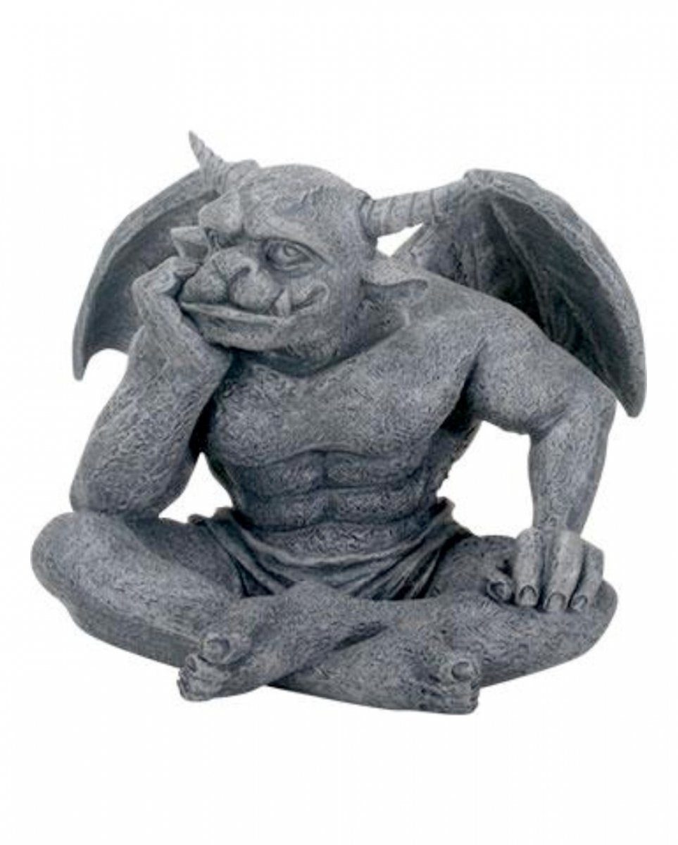 Dekofigur Träumende Gargoyle Figur mit gespannten Flügeln