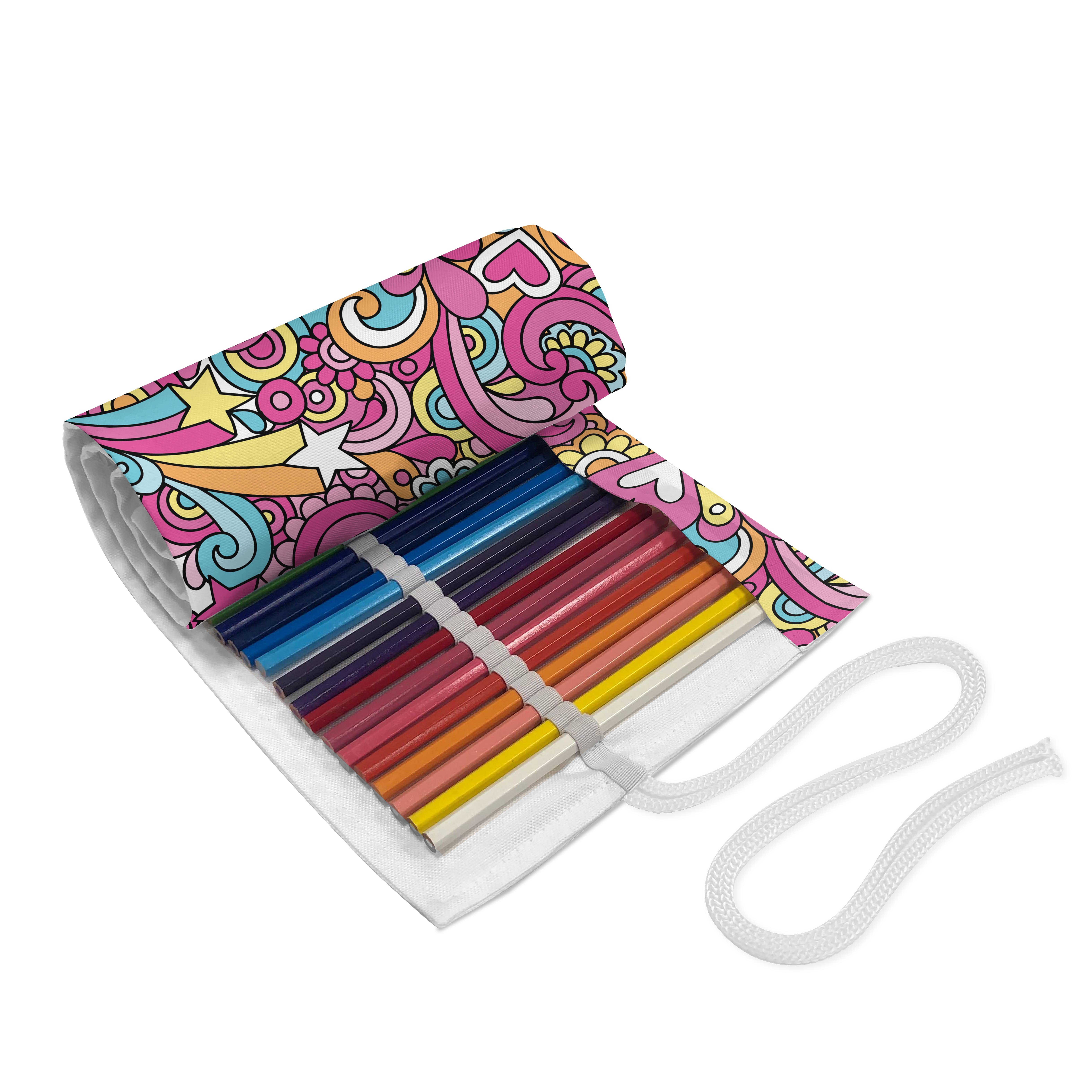 Abakuhaus Federmäppchen langlebig und tragbar Segeltuch Stiftablage Organizer, toll Funky 60er Retro Fun