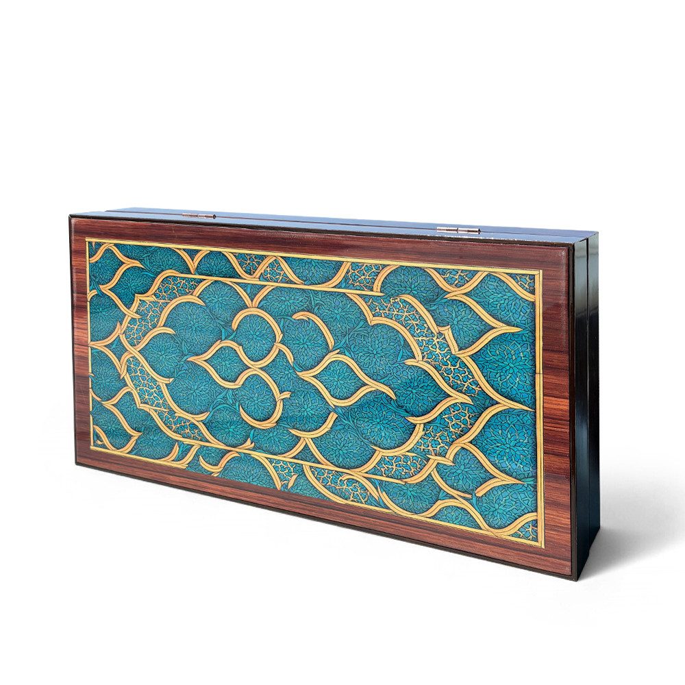 BIGGDESIGN Spielesammlung Biggdesign Backgammon Tavla Holzspiel – Kratzfest & Magnetverschluss