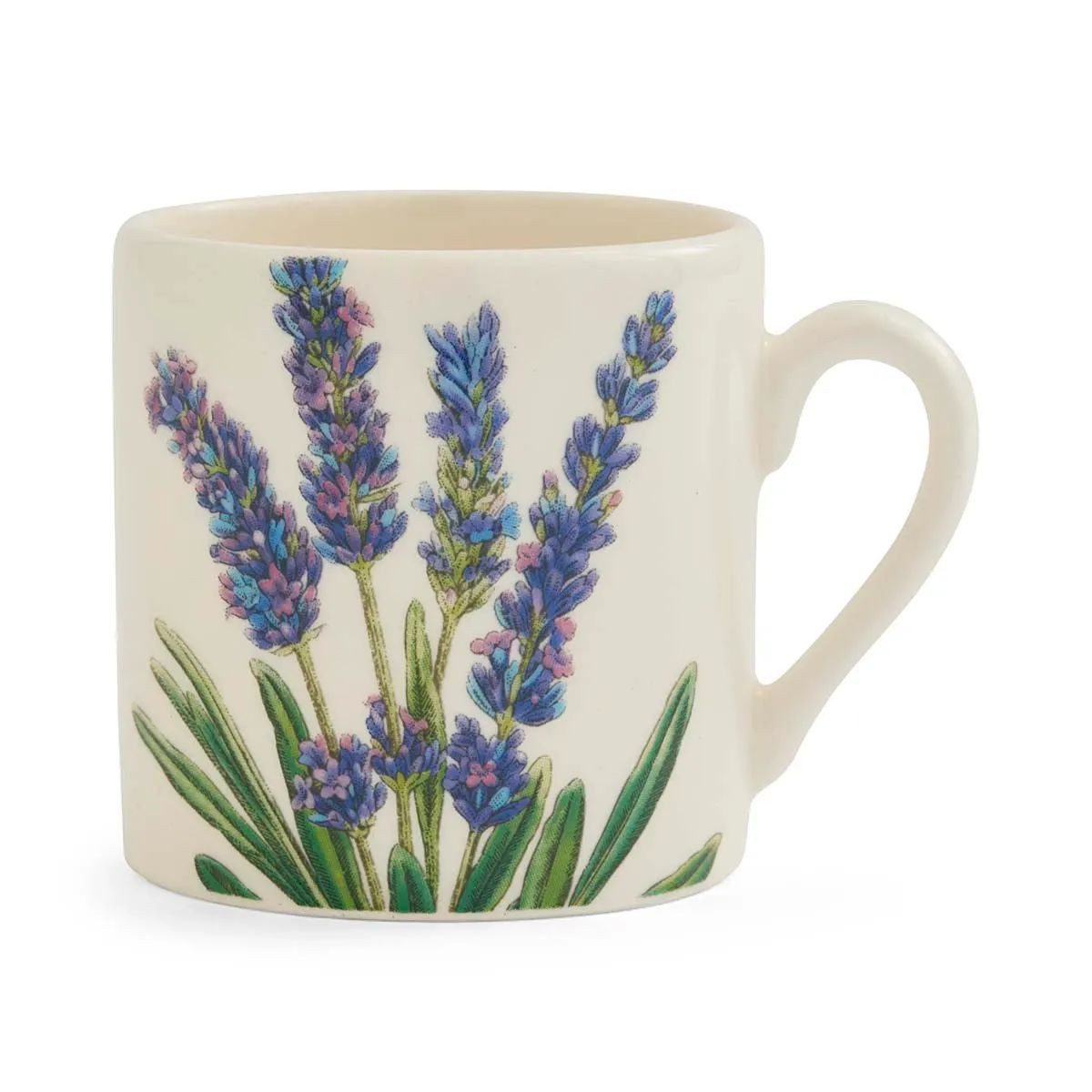 Portmeirion Espressotasse Portmeirion Keramik Espresso Tasse Bloom Garden Lavendel, ca. 90ml, Keramik