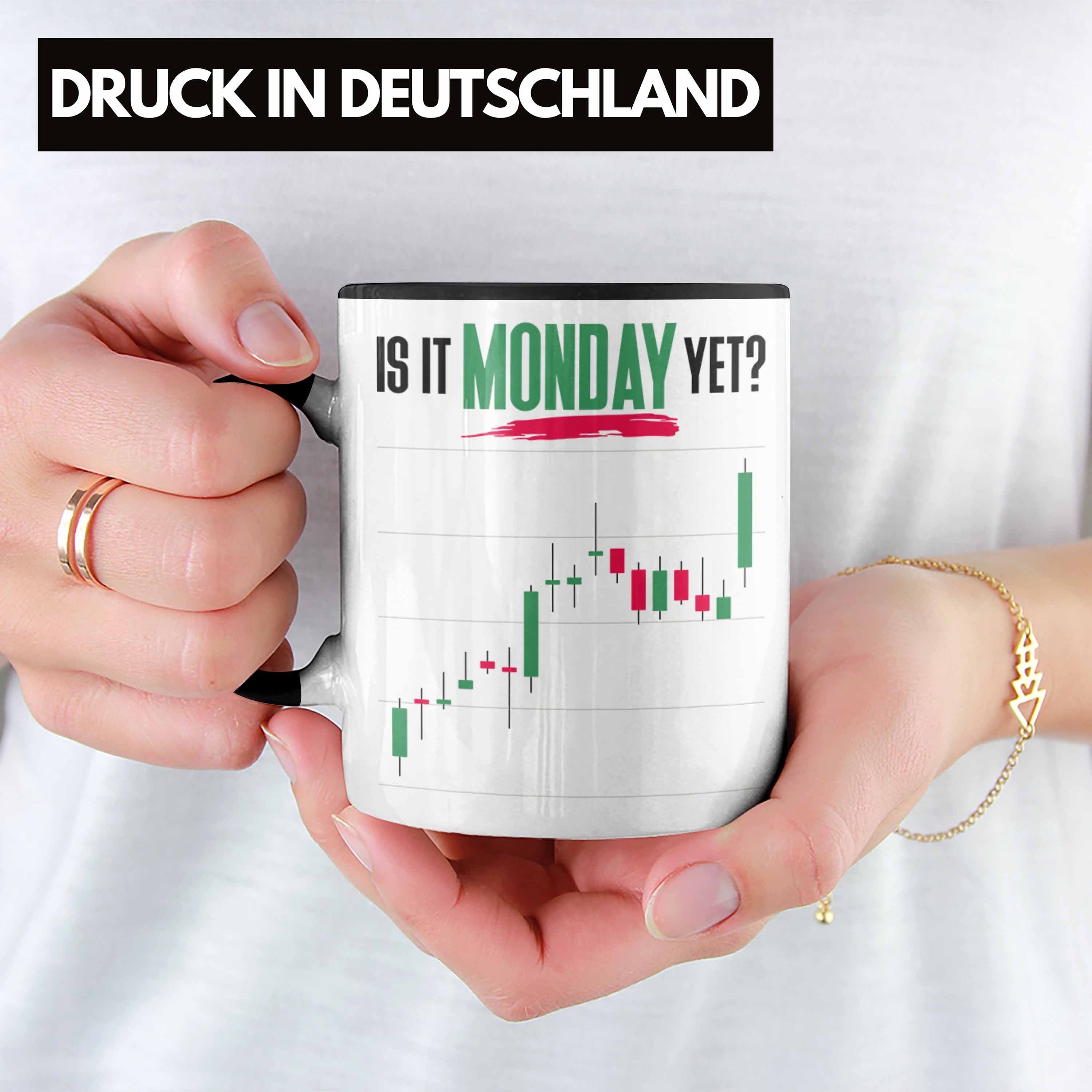 Tasse "Is Trendation Yet?" It Lustiges Aktien für Geschenk Tasse Monday Schwarz Trading Aktien