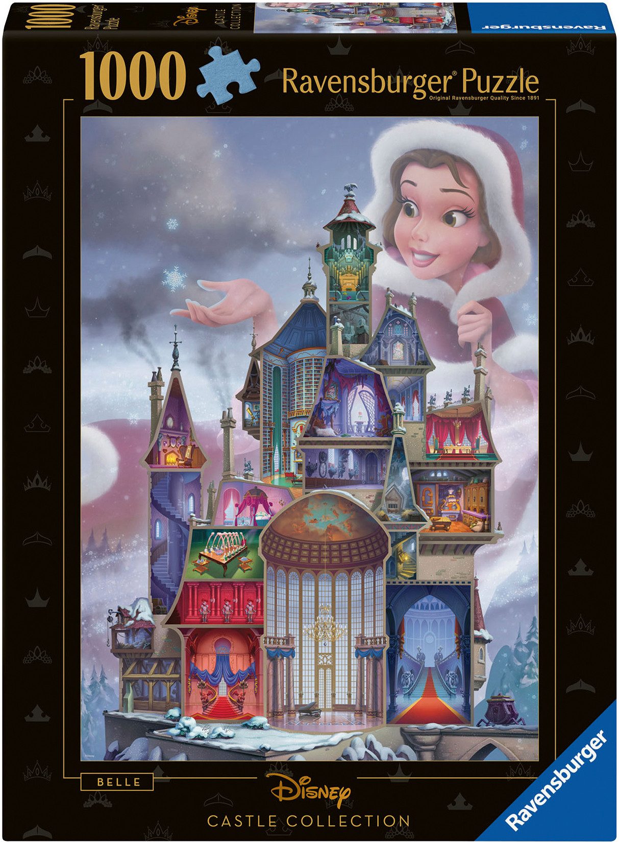 Ravensburger Puzzle Castle Collection - Disney Princess, Belle, 1000 Puzzle günstig online kaufen