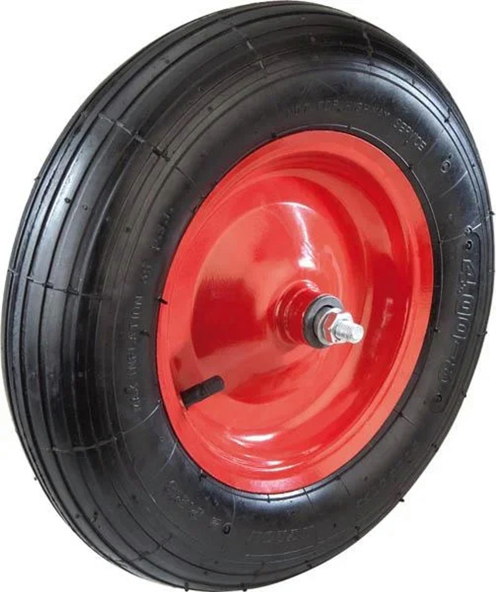 Westfalia Werkzeug Motoreinachser Schubkarrenrad mit Achse, Bohrung 20 mm, Gewinde 12 mm, 1 Stück