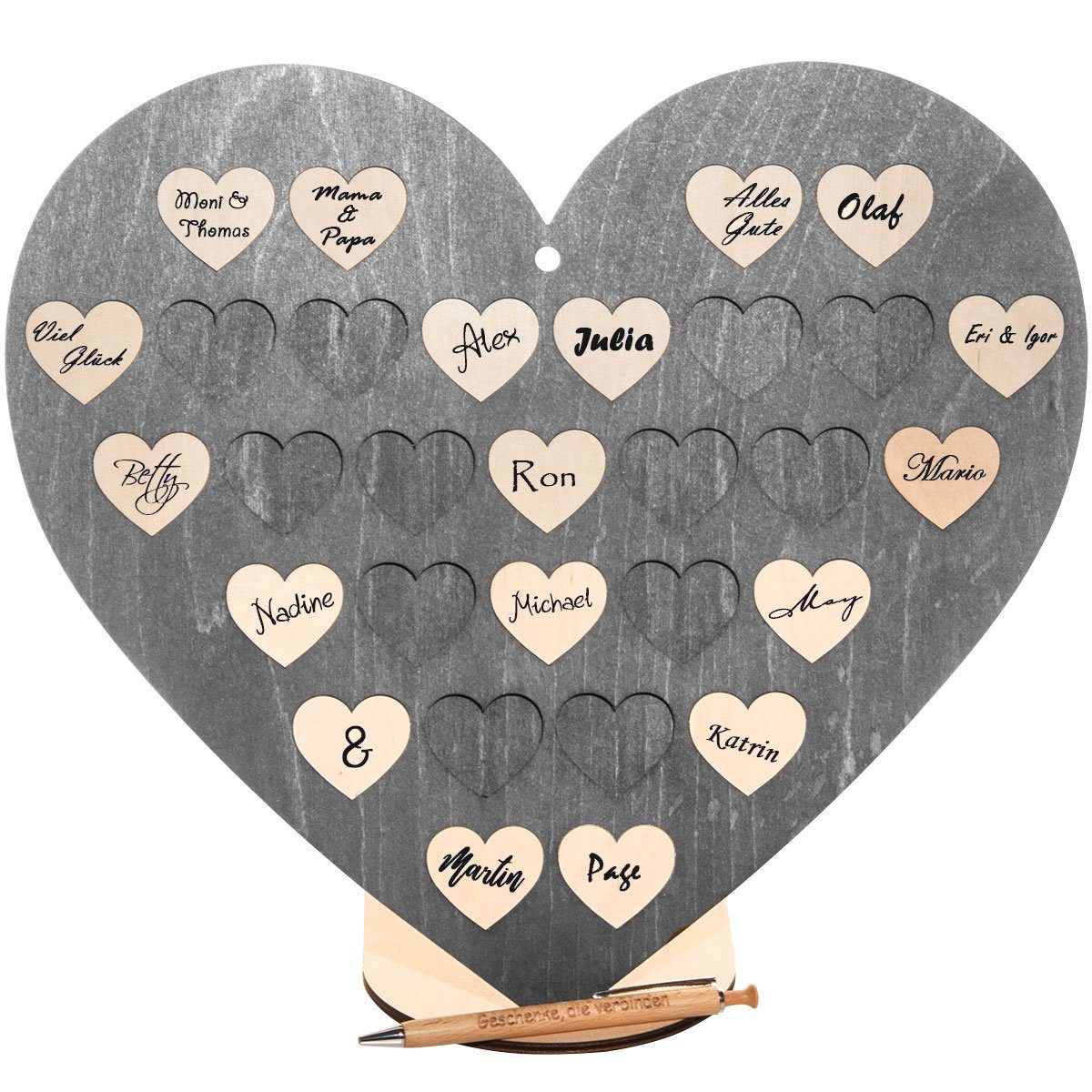 Spruchreif® Holzbild Gästebuch "Fisch" zur Konfirmation · Gästebuch Kommunion · Gästebuch, Fisch