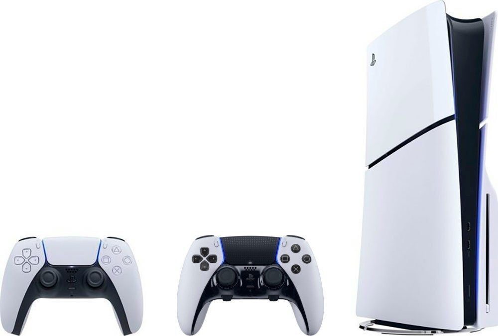 Playstation PS5 Disk Slim E-Chassis + 2. Con Edge 1TB (Konsolen-Bundle), 4K UHD Gaming, Schnelle Ladezeiten, VR-Unterstützung