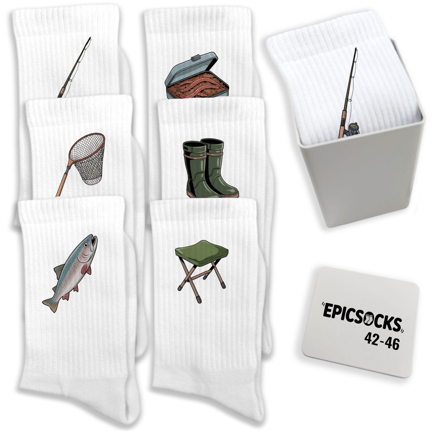 Freizeitsocken epicsocks Fischertraum Socken in 42-46 im
