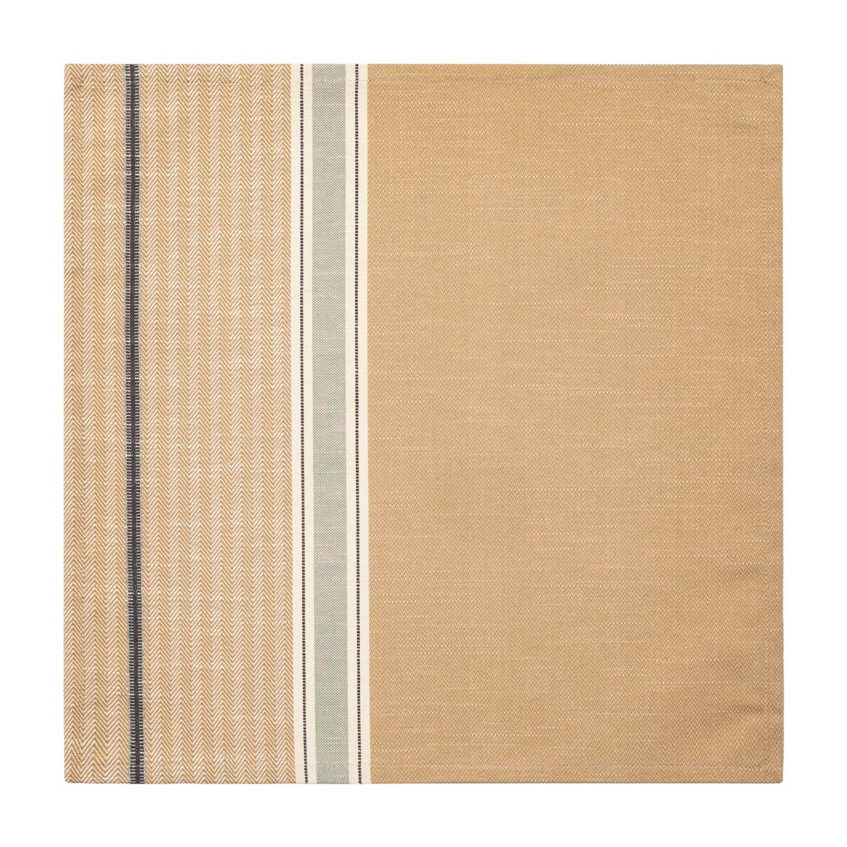 Le Jacquard Francais Stoffserviette Servietten (4x Set) Dune Argan 50x50 cm, (4 St)