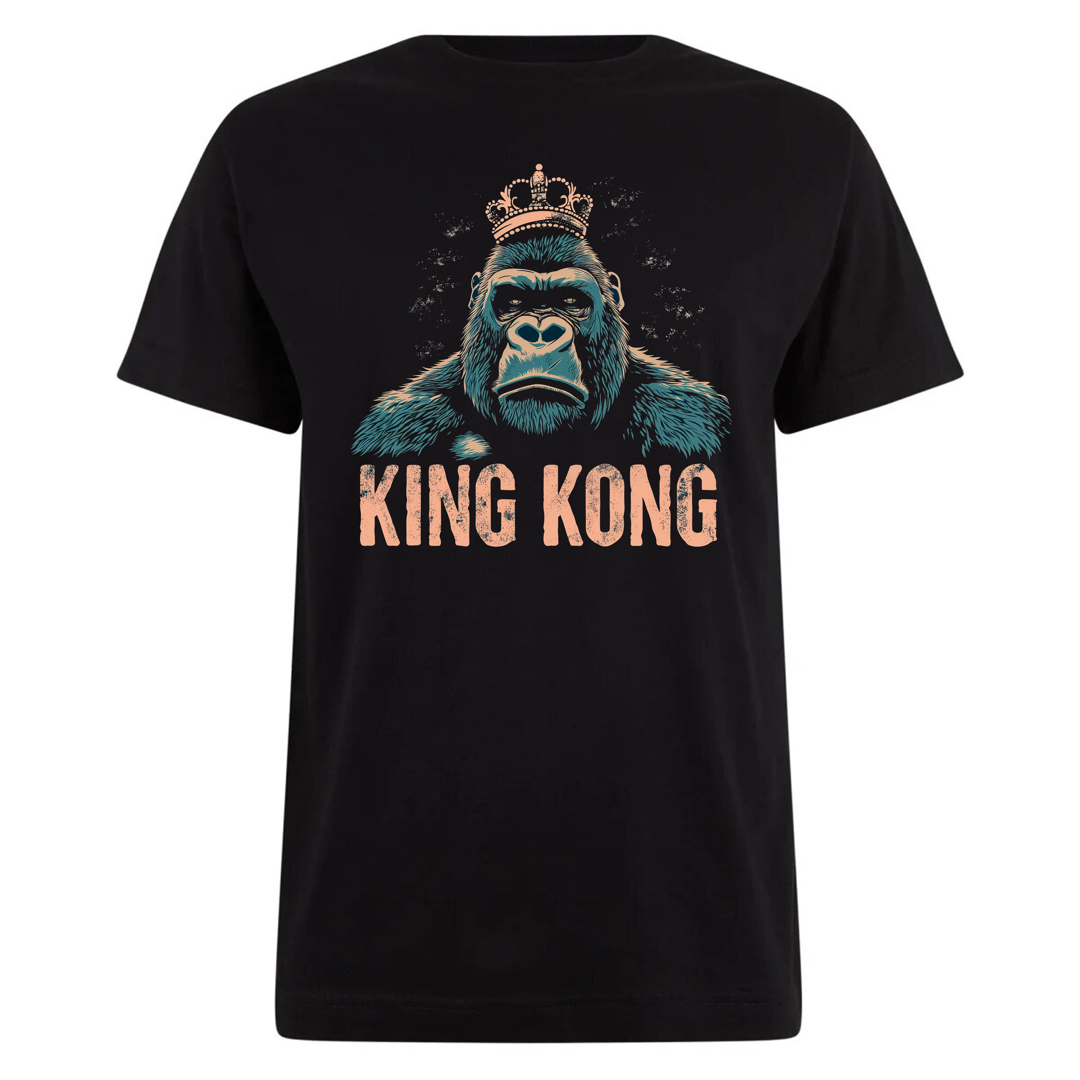 Banco T-Shirt Herren 100% Baumwolle Gorilla Streetwear Unifarbe hochwertigen Druck Größen S - 5XL