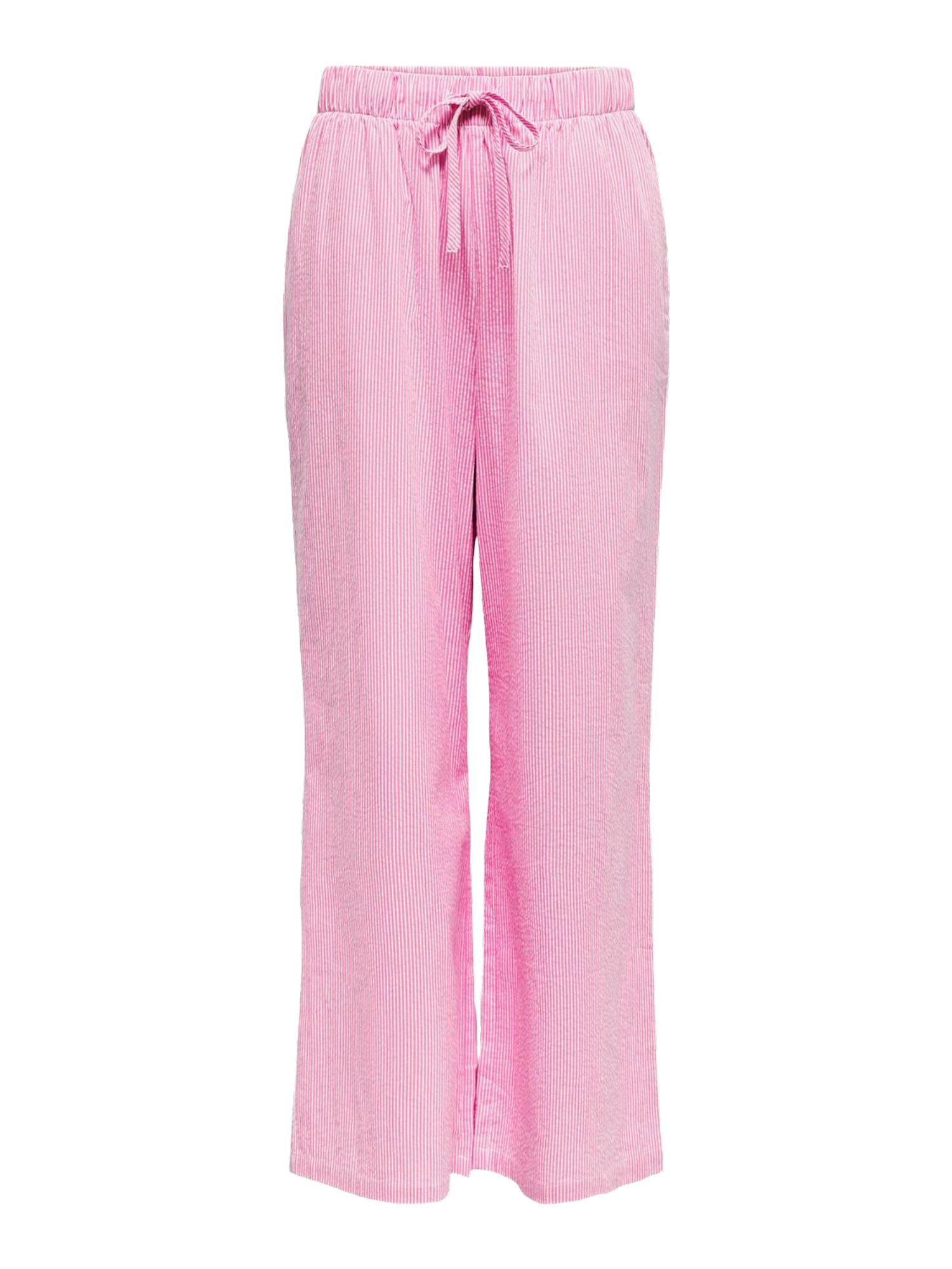 ONLY Stoffhose 2026 2_SPRING2 rosa, Freizeit, Baumwolle, Strukturiert, Relaxed Fit, Mittel