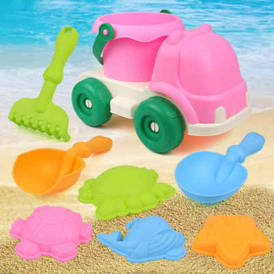 SOTOR Spielzeug-Auto Kinder-Strandwagen, Sandgräber-Werkzeug, Spielzeug, 8-teiliges Set
