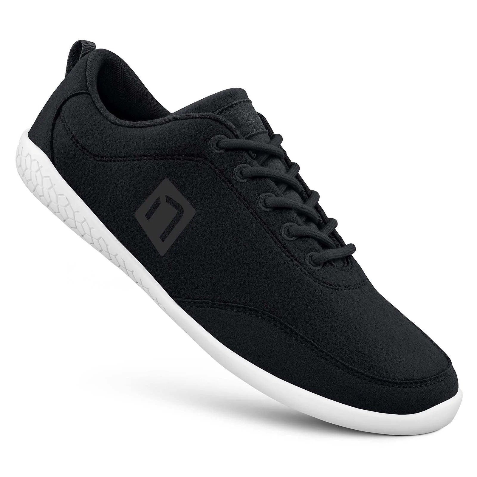Merinorunner Barefoot (100% Schurwolle) schwarz Damen Sneaker