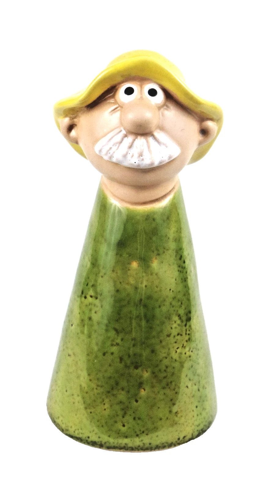 Kaufhaus le petit Dekofigur Gartenstecker Zaunhocker Mann Opa Garten Deko Skulptur Figur Objekt, Dekofigur, Dekoobjekt aus Keramik