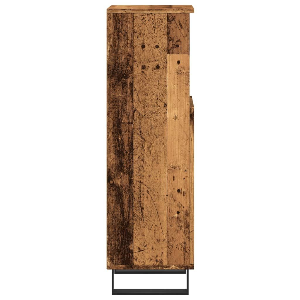 vidaXL Badezimmerspiegelschrank Badschrank Altholz-Optik 30x30x100 cm Holzwerkstoff (1-St) – Bild 5 von 5