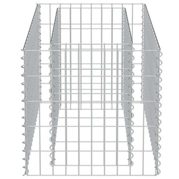 vidaXL Hochbeet Gabionen-Hochbeet Verzinkter Stahl 90×50×50 cm (1 St)