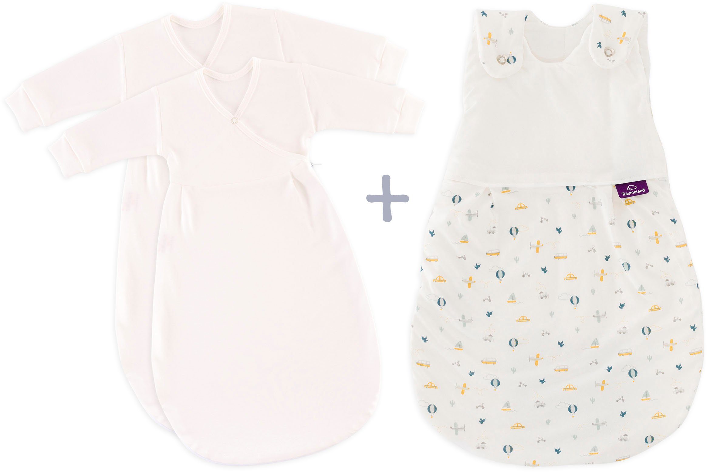 Träumeland Babyschlafsack 3tlg. Set LIEBMICH, Design BrummBrumm (3 tlg)