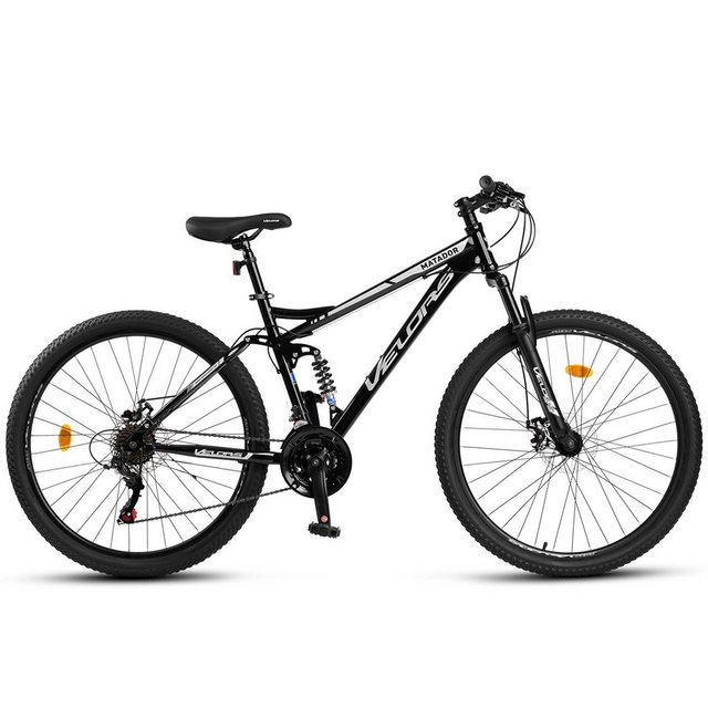 CARPAT SPORT Mountainbike 27,5 28 Zoll Mountainbike für Herren Damen, 21 Gang Shimano Tourney Schaltwerk, Kettenschaltung, (mechanische Scheibenbremse, Vollfederung Fahrrad), MTB Fully Fahrrad